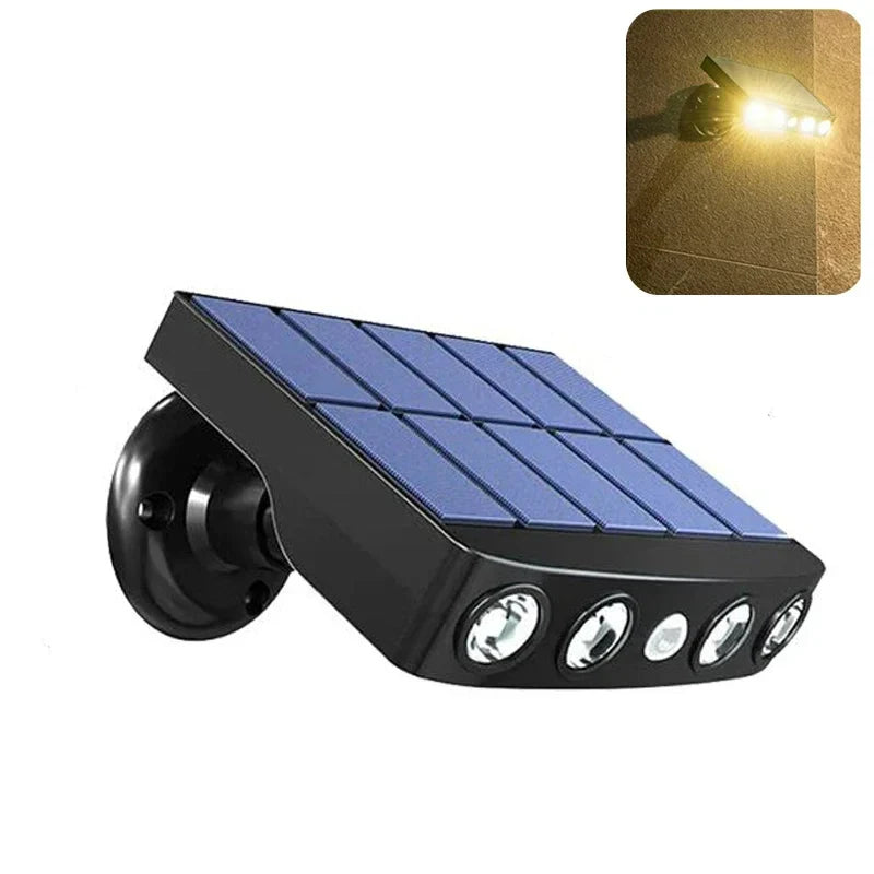 LumaVita Solarlicht | Mit Bewegungsmelder | 4 LED | Wetterfest & Kabellos 0