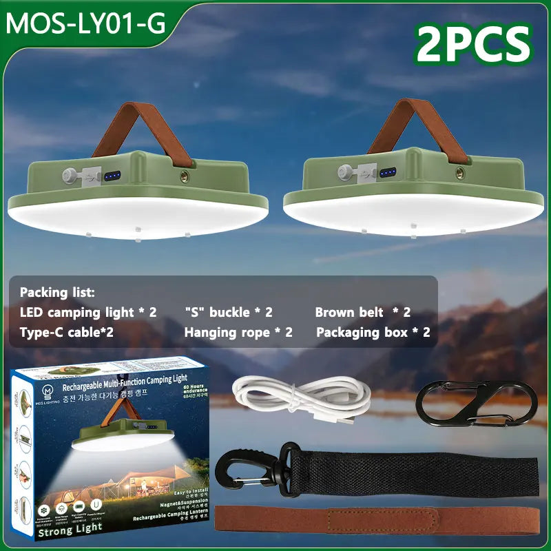 LumenX Outdoor Lamp | 278 LEDs | Magnetisch & Haken | Powerbank | 4 Lichtmodi 0