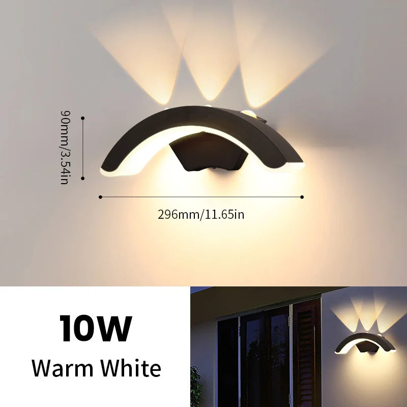 Lumenera LED Wandleuchte | Modernes Design | Warmweißes Licht | Für Innen & Außen 0