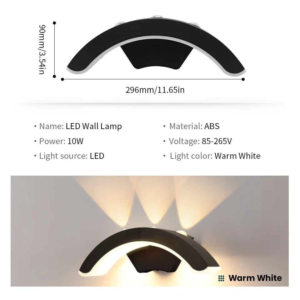 Lumenera LED Wandleuchte | Modernes Design | Warmweißes Licht | Für Innen & Außen 5