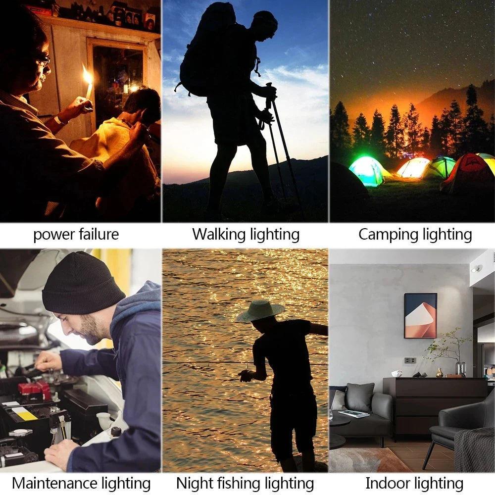 LumiFold LED Campinglampe | 2-in-1 Funktion | Ultraleicht & Kompakt | 3 Leuchtmodi 4