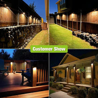 LumiGlow Solar-Wandleuchte | 3 Lichtmodi | IP65 Wasserdicht & Wetterfest 4