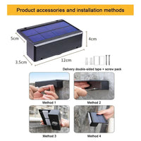 LumiGlow Solar-Wandleuchte | 3 Lichtmodi | IP65 Wasserdicht & Wetterfest 5
