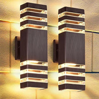Lumivor Außenwandleuchte | Up-&-Down Licht | E27 Fassung | IP65 Wetterfest | 25×10×8 cm 1