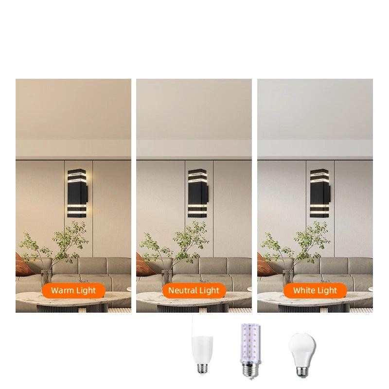 Lumivor Außenwandleuchte | Up-&-Down Licht | E27 Fassung | IP65 Wetterfest | 25×10×8 cm 2