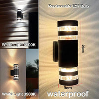 Lumivor Außenwandleuchte | Up-&-Down Licht | E27 Fassung | IP65 Wetterfest | 25×10×8 cm 8