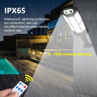Lumivor Solarstrahler | 9900 Lumen | Mit Fernbedienung & Bewegungssensor | IPX6 Wetterfest 5