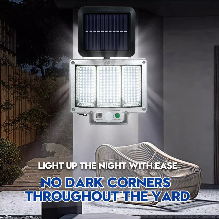 LumoPower Solarleuchte | 192 LEDs | Bewegungsmelder & Fernbedienung | Wetterfest & Flexibel 3