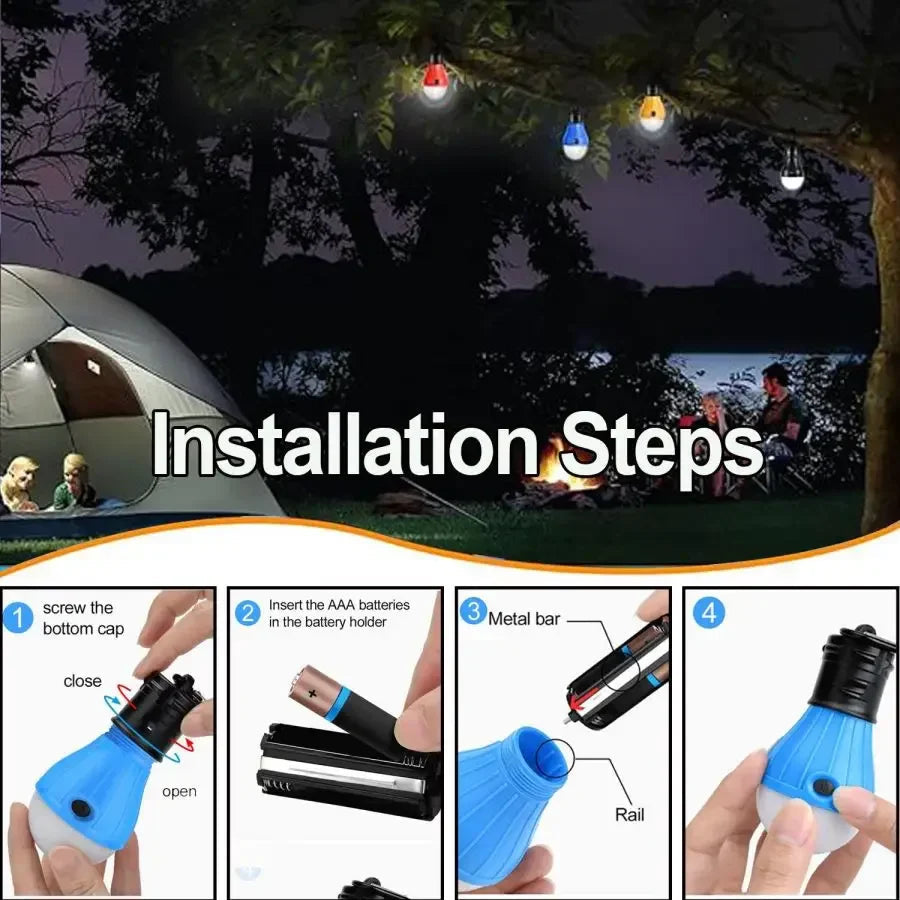 Lumora LED-Campinglampe | 3 Lichtmodi | Wasserfest & Stoßfest | Mit Haken 3