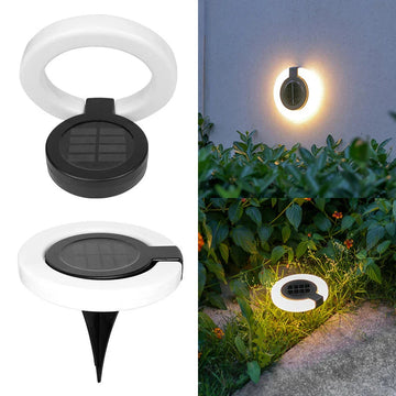 Lumora Solarwandleuchte | 360° Schwenkbar & Wetterfest | LED Gartenlicht | Bis 10h Leuchtdauer 0