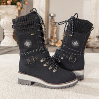 Luzie™ Wintertaugliche wasserdichte Knie-Schneestiefel