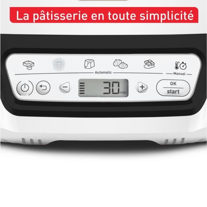 TEFAL Intelligente cake machine, 5 nauwkeurige programma's, Antiaanbakvorm, 6 Creabake muffinvormpjes, Cake Factory KD804910