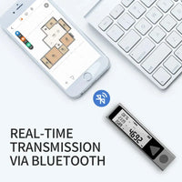 Laser Distance Meter, Bluetooth Connectivity, Handheld Design