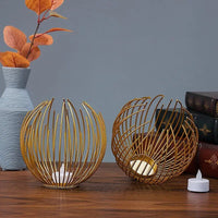 OrbGlo™ | Elevate your decor with the spherical metal candle holder! 4