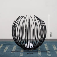 OrbGlo™ | Elevate your decor with the spherical metal candle holder! 6