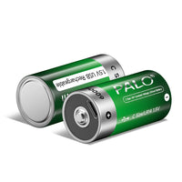 Oplaadbare C-formaat batterij, 6000mWh capaciteit, USB C opladen