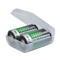 Oplaadbare D-formaat batterij, Type-C USB opladen, Li-ion