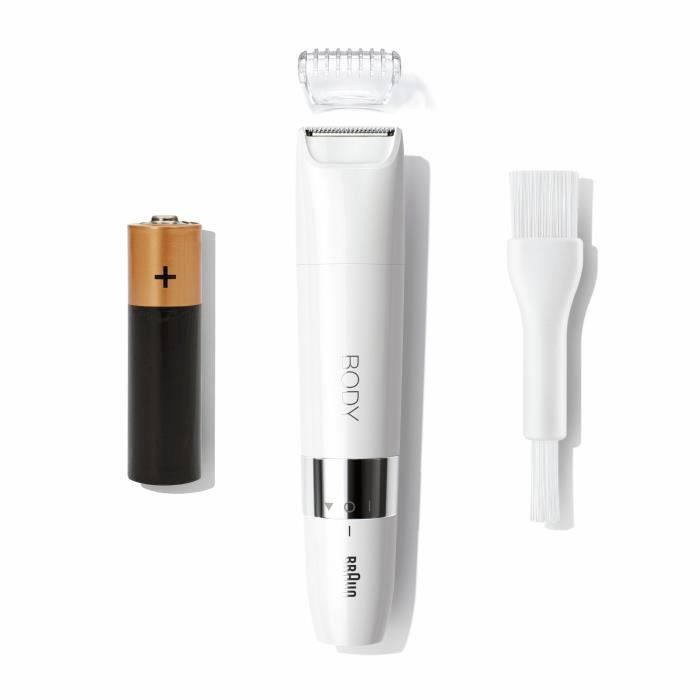 Braun Body Mini BS1000 Electric Body Trimmer for Men and Women - Wet & Dry - Multi-purpose - White