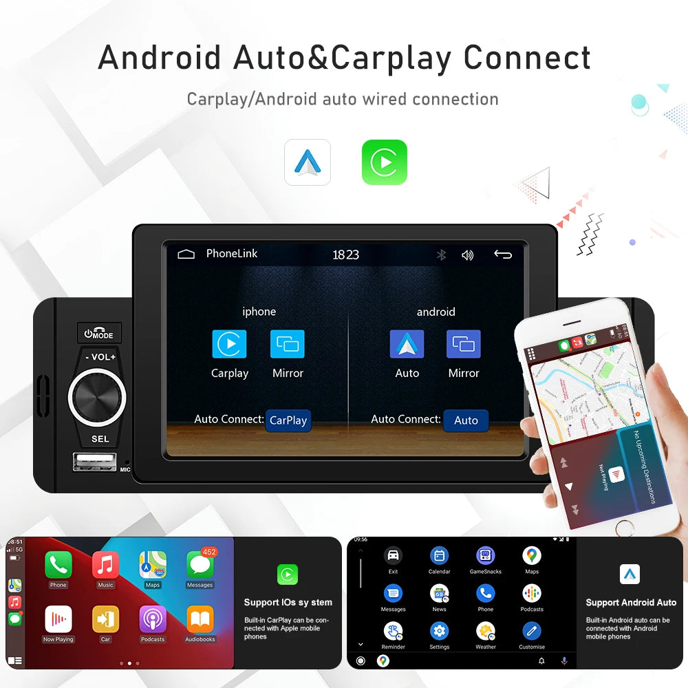 Auto Radio, CarPlay Compatibiliteit, Bluetooth Connectiviteit