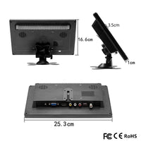 Draagbare LCD HD Monitor, 2 Kanaal Video Ingang, HDMI & VGA