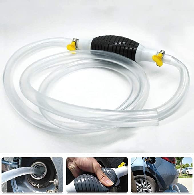 PumpMate Flüssigkeitspumpe | Manuell & Stromfrei | Für Benzin, Diesel, Wasser, Öl | Mobil & Tropfsicher 4