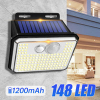 SolarLux | Solar-Wandleuchte | 148 LEDs | Bewegungssensor & 5 Leuchtmodi 1