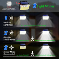 SolarLux | Solar-Wandleuchte | 148 LEDs | Bewegungssensor & 5 Leuchtmodi 2