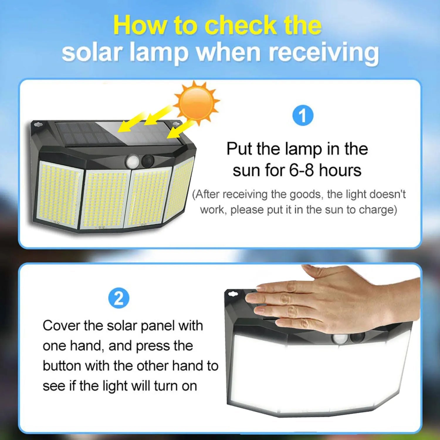 SolarMax | LED Strahler Außen | 576 LEDs Bewegungssensor | IP65 Solar Flutlicht 2