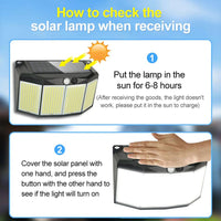 SolarMax | LED Strahler Außen | 576 LEDs Bewegungssensor | IP65 Solar Flutlicht 2