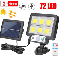 SolaraMax Solar-Wandleuchte | 72 COB-LEDs | 3 Leuchtmodi | 1000 Lumen | IP65 Wasserfest 7