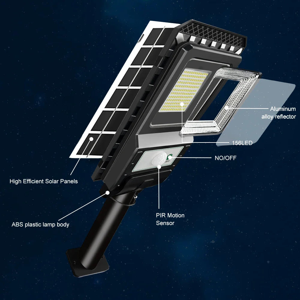Solaris ProLumen | 156 LEDs | Bewegungssensor | Solarbetrieben & Kabellos 6