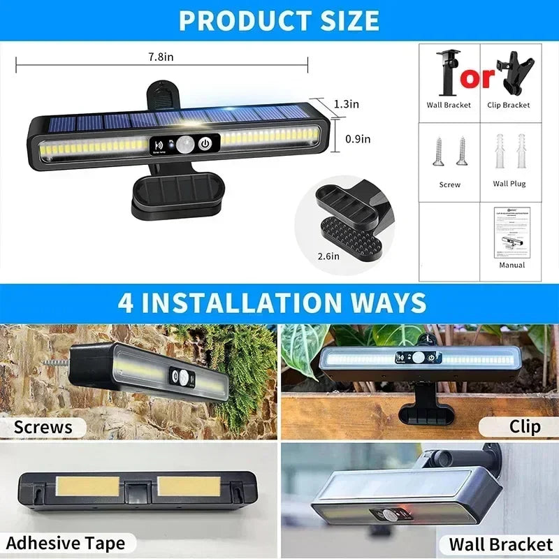 Solarix ClipLight | 36 LEDs | Bewegungsmelder | Kabellos & Wetterfest 5