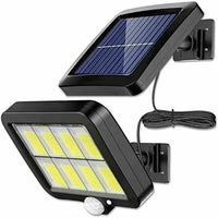 Solivor Solarleuchte mit Bewegungssensor | Kabellos & Wetterfest | 3 Modi | 100 COB-LEDs 3