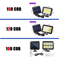 Solivor Solarleuchte mit Bewegungssensor | Kabellos & Wetterfest | 3 Modi | 100 COB-LEDs 5