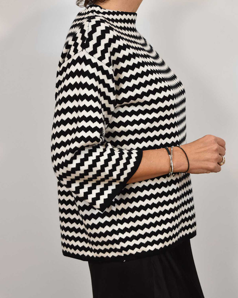Stefanie | Gestreifter Pullover