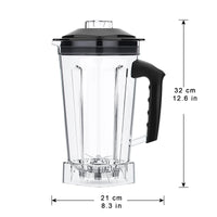 Blender Mixer Reserveonderdelen, 2L Vierkante Container, Getande Smoothies Messen