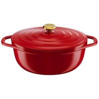 Tefal E2548904 Air Cocotte Légere Ovaal 30x23 cm, Rode aluminium gietijzer, geschikt voor alle warmtebronnen inclusief inductie