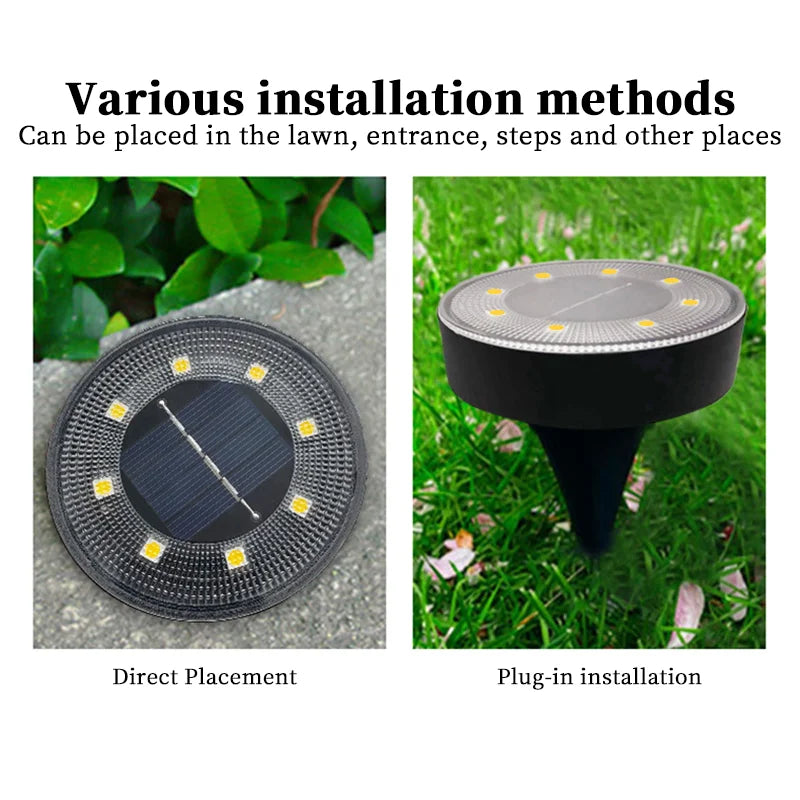 Terraluna Solar Bodenleuchte | Edelstahl | IP68 Schutz | 8 LEDs 2