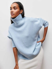 Theresia™ Klassischer Komfort Raffinierte Rollkragenbluse