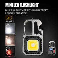 Torchino Mini-Taschenlampe | 6 Lichtmodi & Tools | USB-C Wiederaufladbar | Kompakt & Robust 1