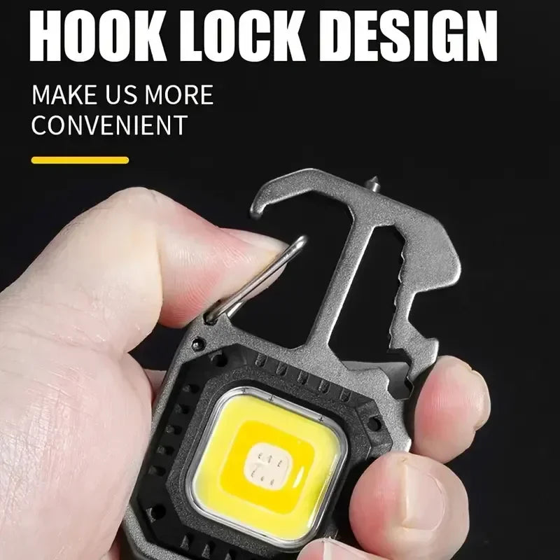 Torchino Mini-Taschenlampe | 6 Lichtmodi & Tools | USB-C Wiederaufladbar | Kompakt & Robust 2