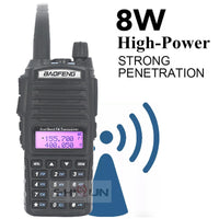 Baofeng UV-82 Walkie Talkie, 8W Power Output, Dual PTT Feature