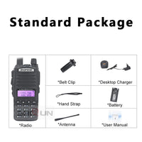 Baofeng UV-82 Walkie Talkie, 8W Power Output, Dual PTT Feature