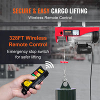 Electric Hoist Crane, 1000kg Capacity, Wireless Remote Control