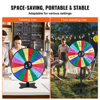 Spinning Prize Wheel, 14 Slots, Tabletop or Floor Standing