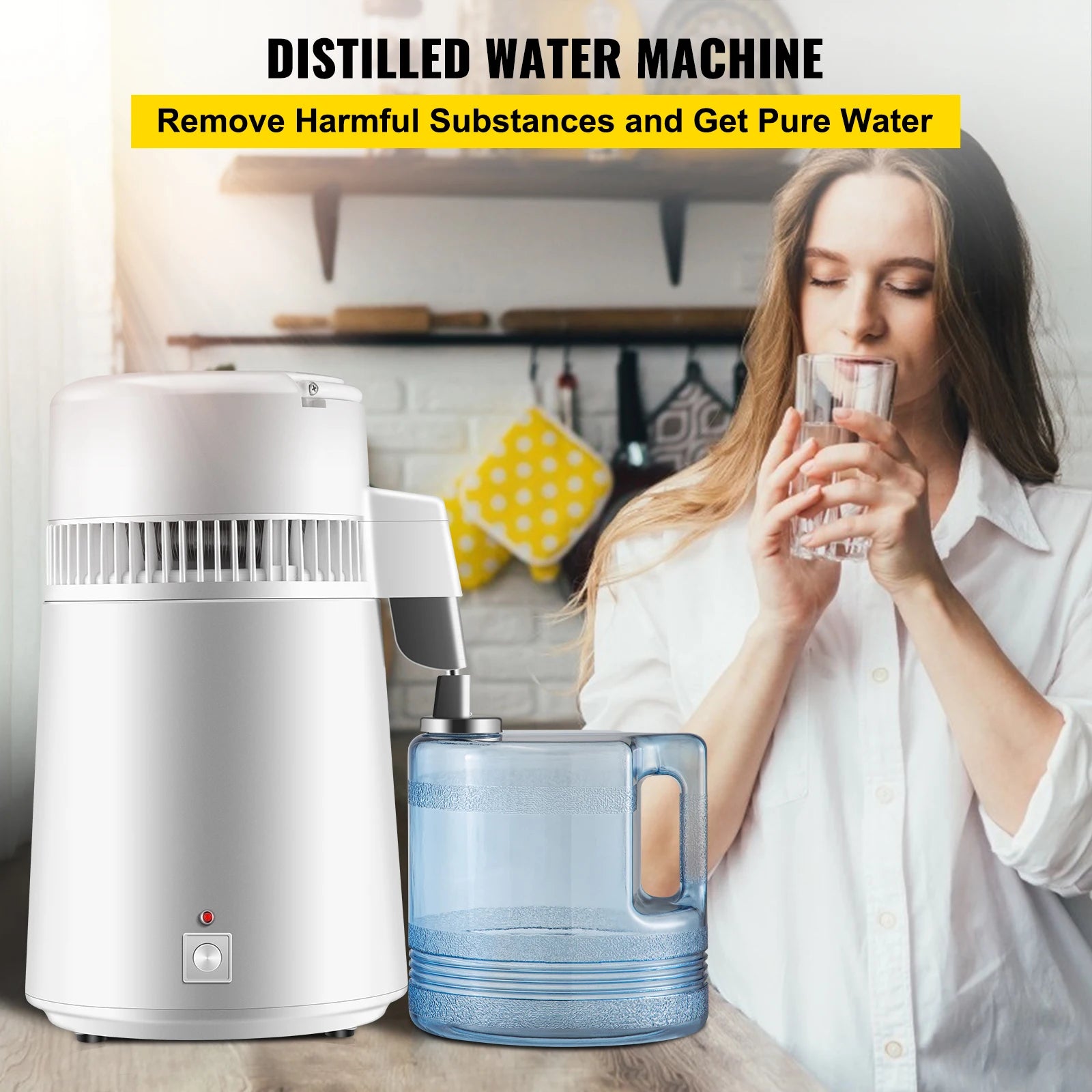 Water Distilleerder, Zuiveraar, 304 Roestvrij Staal