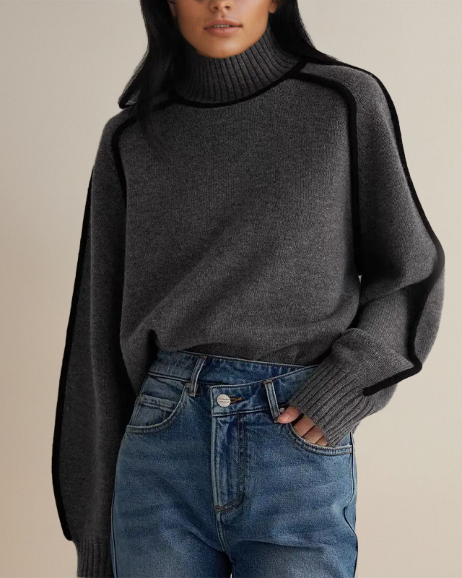 Vanessa™ Pullover mit Schildpatt-Ausschnitt