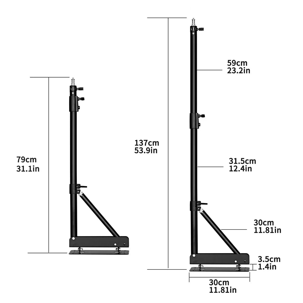 Photography Studio Boom Arm, Max Length 539 inches, Horizontal Vertical Rotatable