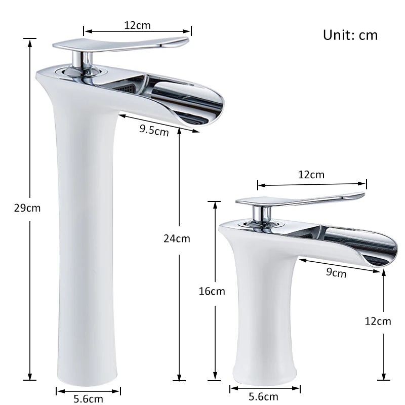 Basin Faucet, Waterfall Design, Single Handle