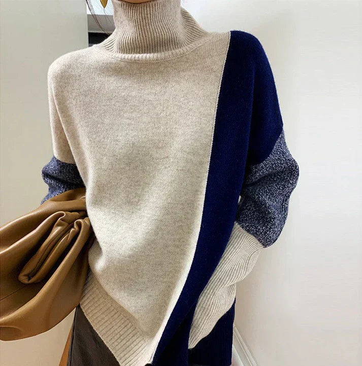 Wilhelmine | Damen Pullover mit hohem Hals
